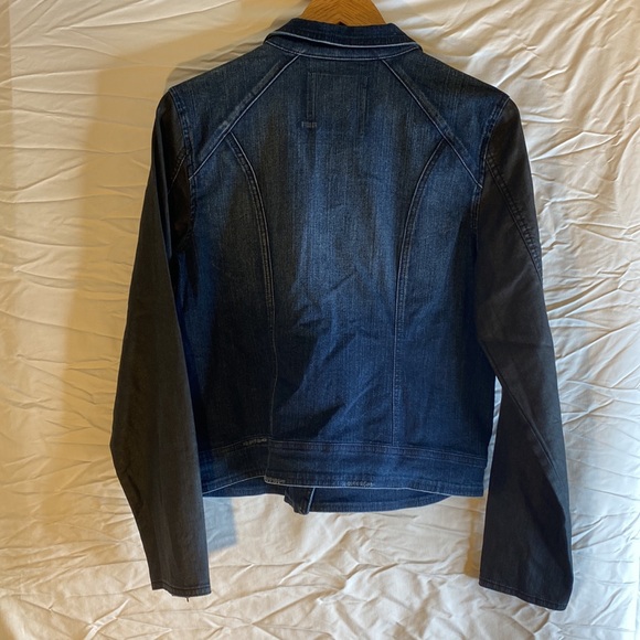 Silver Jean Co woman’s zip up jean jacket size L. NWT - Picture 7 of 12